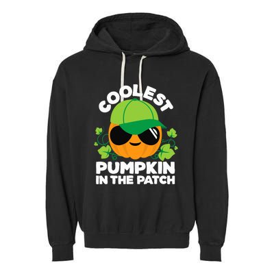 Pumpkin Patch Boy Or Girl Fall Coolest Halloween Garment-Dyed Fleece Hoodie