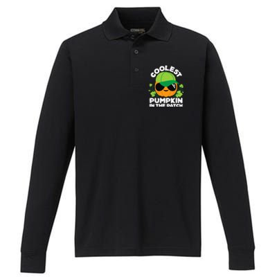 Pumpkin Patch Boy Or Girl Fall Coolest Halloween Performance Long Sleeve Polo