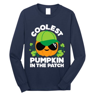 Pumpkin Patch Boy Or Girl Fall Coolest Halloween Long Sleeve Shirt