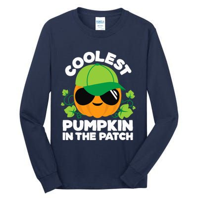 Pumpkin Patch Boy Or Girl Fall Coolest Halloween Tall Long Sleeve T-Shirt