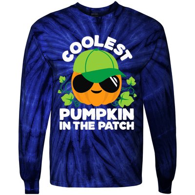 Pumpkin Patch Boy Or Girl Fall Coolest Halloween Tie-Dye Long Sleeve Shirt