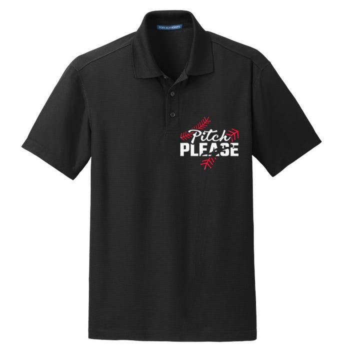 Pitch Please Baseball Dry Zone Grid Polo