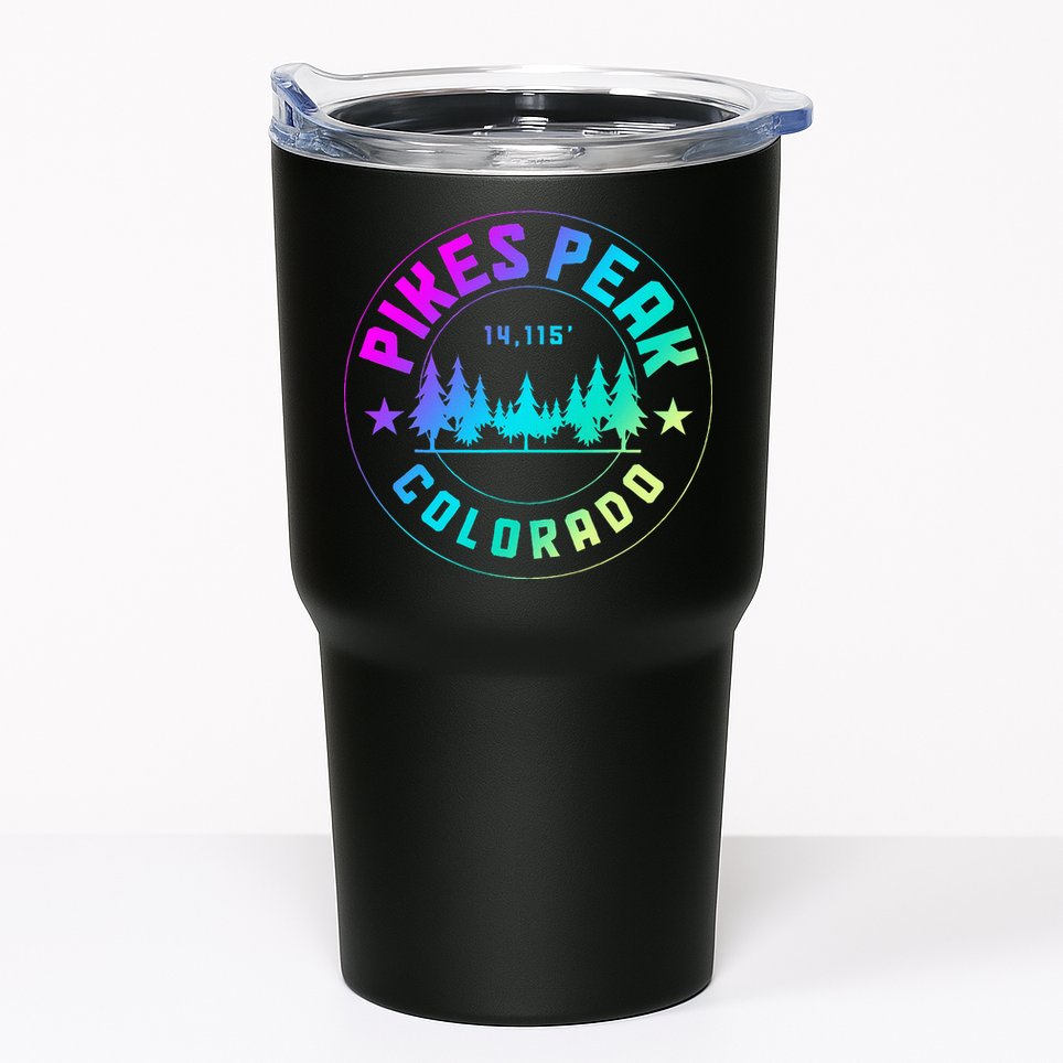 Pikes Peak Colorado Mountain Hiking Tumbler
