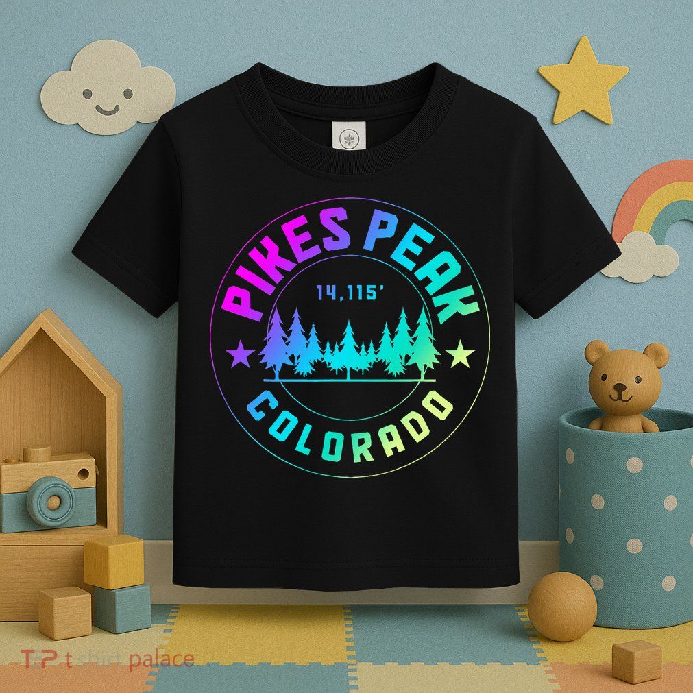 Pikes Peak Colorado Mountain Hiking Toddler T-Shirt