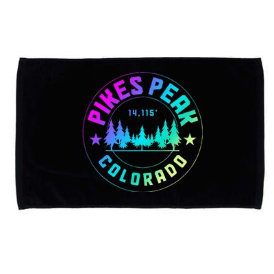 Pikes Peak Colorado Mountain Hiking Microfiber Hand Towel