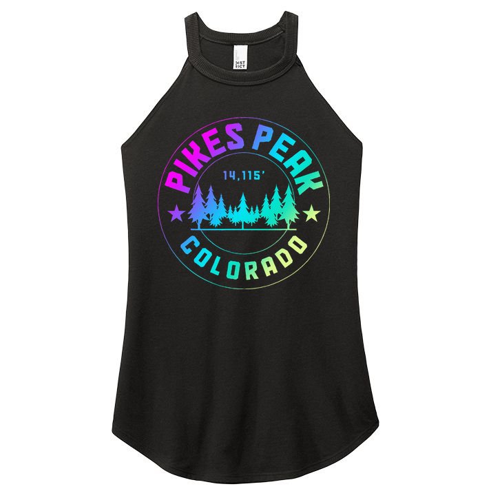 Pikes Peak Colorado Mountain Hiking Women's Perfect Tri Rocker Tank