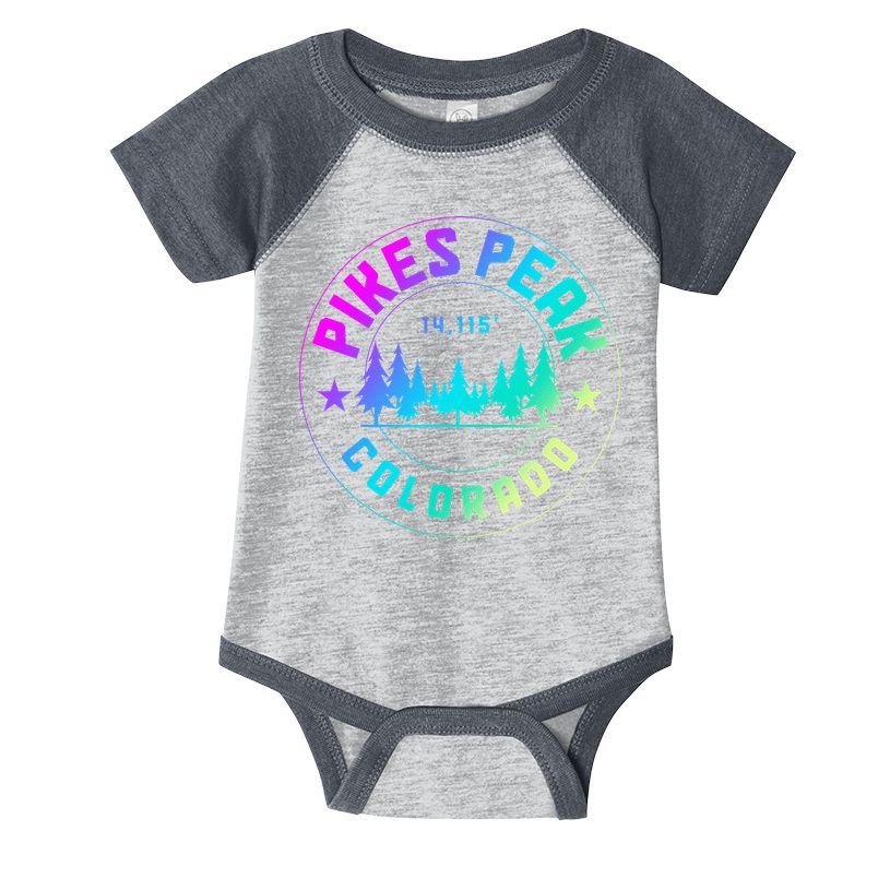 Pikes Peak Colorado Mountain Hiking Infant Baby Jersey Bodysuit
