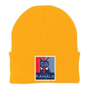 Politically Purrfect Cats For Kamala Harris 2024 President Knit Cap Winter Beanie