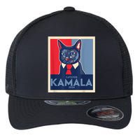 Politically Purrfect Cats For Kamala Harris 2024 President Flexfit Unipanel Trucker Cap