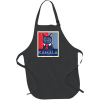 Politically Purrfect Cats For Kamala Harris 2024 President Full-Length Apron With Pockets