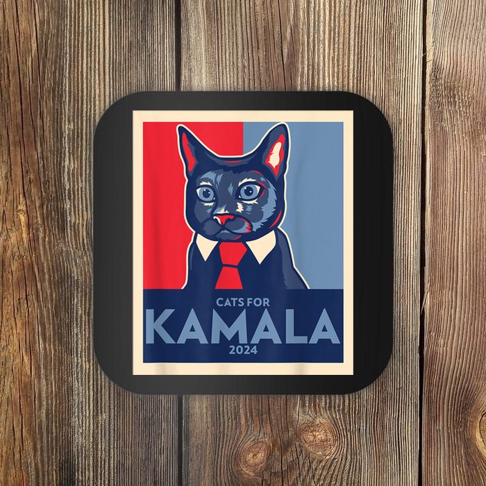 Politically Purrfect Cats For Kamala Harris 2024 President Coaster