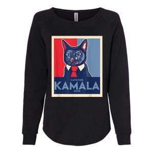 Politically Purrfect Cats For Kamala Harris 2024 President Womens California Wash Sweatshirt