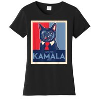 Politically Purrfect Cats For Kamala Harris 2024 President Women's T-Shirt