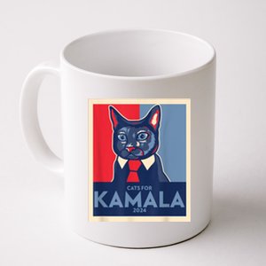 Politically Purrfect Cats For Kamala Harris 2024 President Coffee Mug