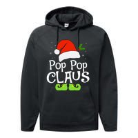 Pop Pop Claus Matching Family Christmas 2022 Costume Santa Performance Fleece Hoodie