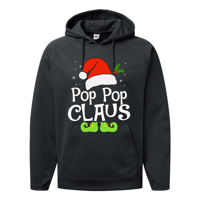 Pop Pop Claus Matching Family Christmas 2022 Costume Santa Performance Fleece Hoodie