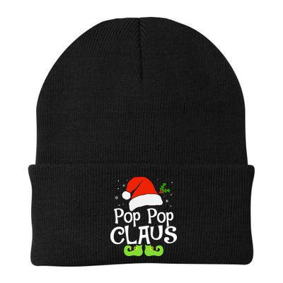 Pop Pop Claus Matching Family Christmas 2022 Costume Santa Knit Cap Winter Beanie
