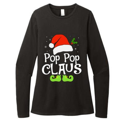 Pop Pop Claus Matching Family Christmas 2022 Costume Santa Womens CVC Long Sleeve Shirt