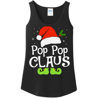 Pop Pop Claus Matching Family Christmas 2022 Costume Santa Ladies Essential Tank