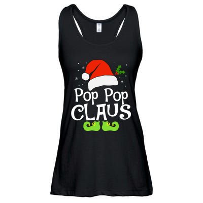 Pop Pop Claus Matching Family Christmas 2022 Costume Santa Ladies Essential Flowy Tank