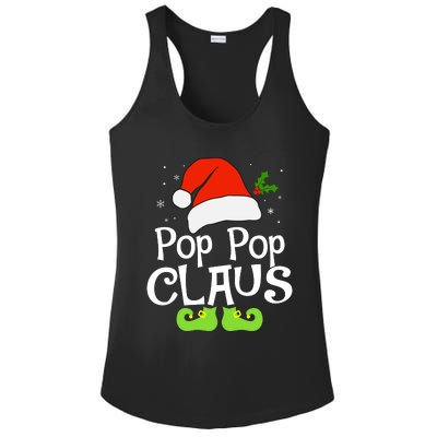 Pop Pop Claus Matching Family Christmas 2022 Costume Santa Ladies PosiCharge Competitor Racerback Tank