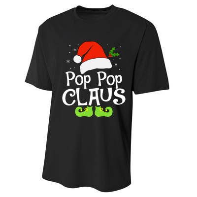 Pop Pop Claus Matching Family Christmas 2022 Costume Santa Performance Sprint T-Shirt