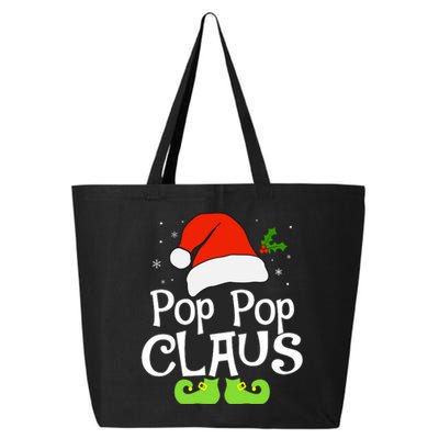 Pop Pop Claus Matching Family Christmas 2022 Costume Santa 25L Jumbo Tote