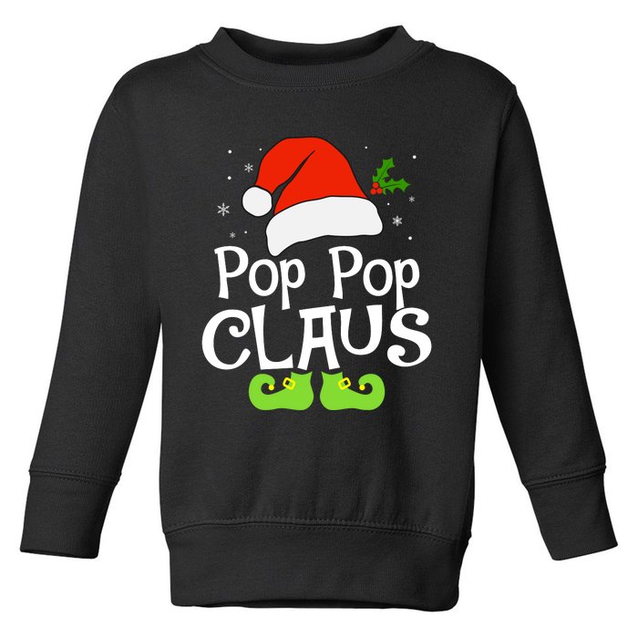 Pop Pop Claus Matching Family Christmas 2022 Costume Santa Toddler Sweatshirt