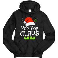 Pop Pop Claus Matching Family Christmas 2022 Costume Santa Tie Dye Hoodie