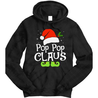 Pop Pop Claus Matching Family Christmas 2022 Costume Santa Tie Dye Hoodie