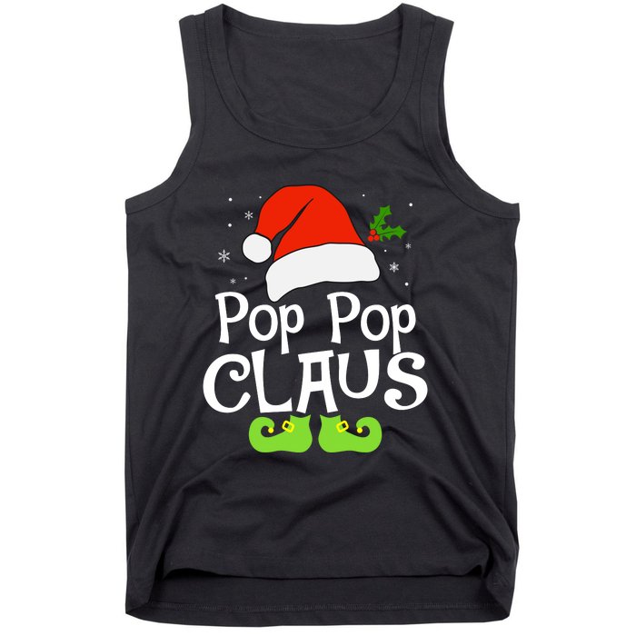 Pop Pop Claus Matching Family Christmas 2022 Costume Santa Tank Top