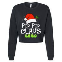 Pop Pop Claus Matching Family Christmas 2022 Costume Santa Cropped Pullover Crew