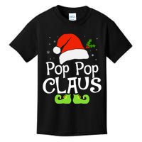 Pop Pop Claus Matching Family Christmas 2022 Costume Santa Kids T-Shirt