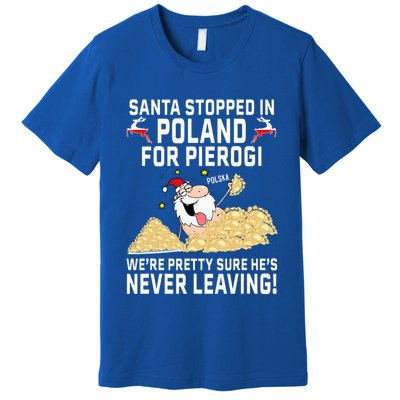 Pierogi Polish Christmas Santa Claus Poland Premium T-Shirt