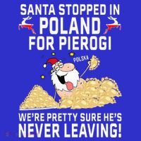 Pierogi Polish Christmas Santa Claus Poland Womens T-Shirt