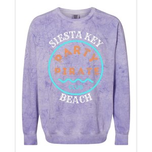 Party Pirate Club Siesta Key Beach Colorblast Crewneck Sweatshirt