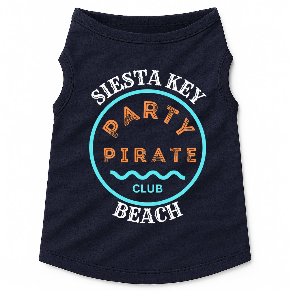 Party Pirate Club Siesta Key Beach Doggie Tank