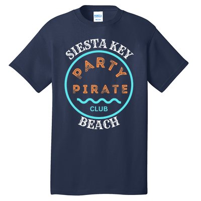 Party Pirate Club Siesta Key Beach Tall T-Shirt