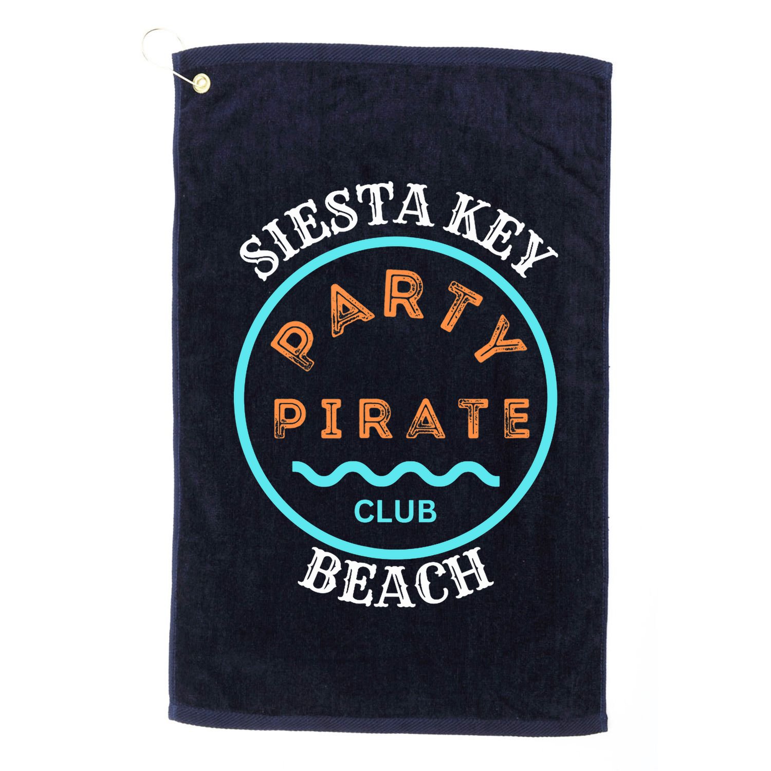 Party Pirate Club Siesta Key Beach Golf Towel