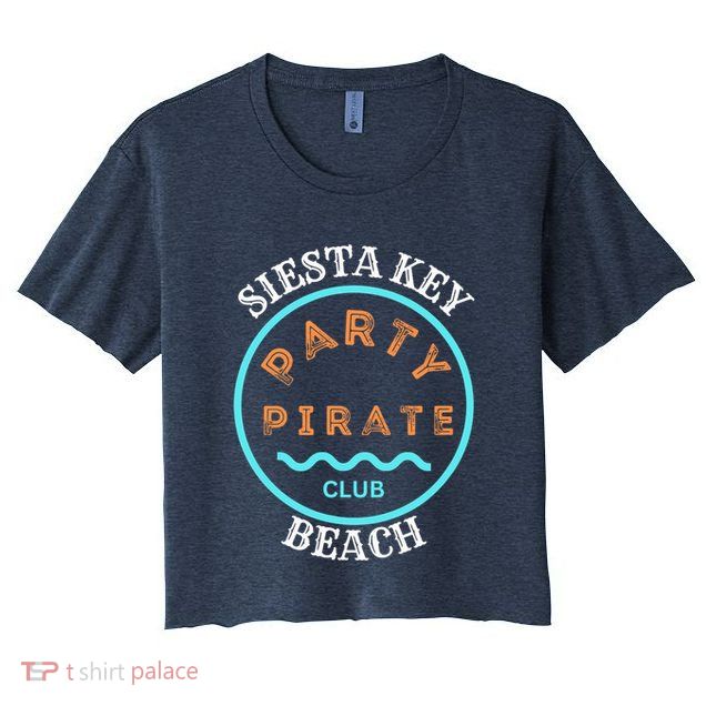 Party Pirate Club Siesta Key Beach Crop Top