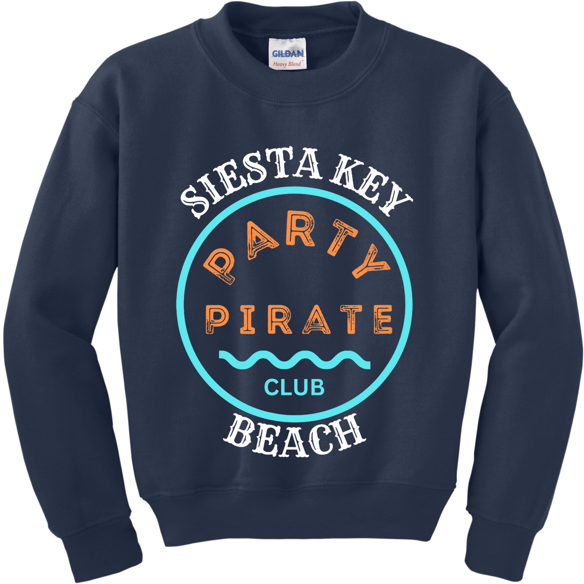 Party Pirate Club Siesta Key Beach Kids Sweatshirt
