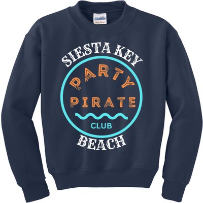 Party Pirate Club Siesta Key Beach Kids Sweatshirt