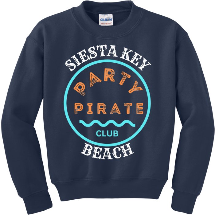 Party Pirate Club Siesta Key Beach Kids Sweatshirt