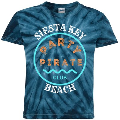 Party Pirate Club Siesta Key Beach Kids Tie-Dye T-Shirt