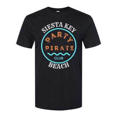 Party Pirate Club Siesta Key Beach Softstyle CVC T-Shirt