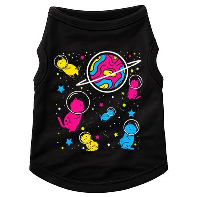 Pan Pride Cat In Space Pansexual Doggie Tank