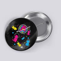 Pan Pride Cat In Space Pansexual Button