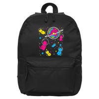 Pan Pride Cat In Space Pansexual 16 in Basic Backpack