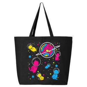 Pan Pride Cat In Space Pansexual 25L Jumbo Tote