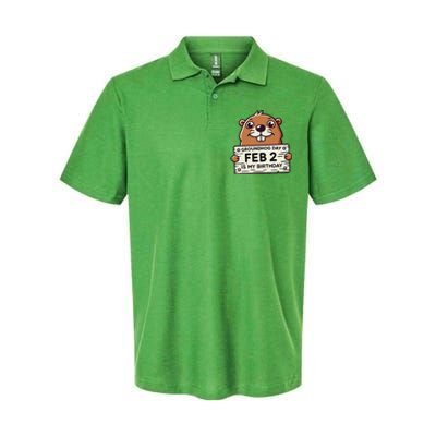 Punxsy PhilS Cute Groundhog Day February 2nd Birthday Softstyle Adult Sport Polo